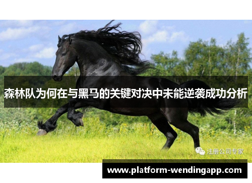 森林队为何在与黑马的关键对决中未能逆袭成功分析