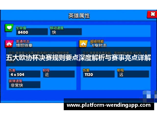 五大欧协杯决赛规则要点深度解析与赛事亮点详解