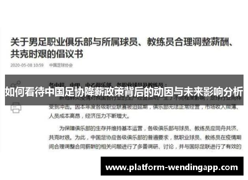 如何看待中国足协降薪政策背后的动因与未来影响分析