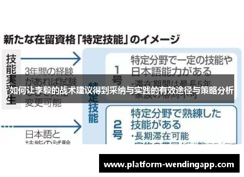 如何让李毅的战术建议得到采纳与实践的有效途径与策略分析